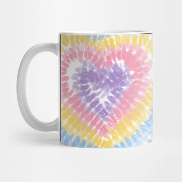 Pastel Tie Dye Heart by Art by Ergate